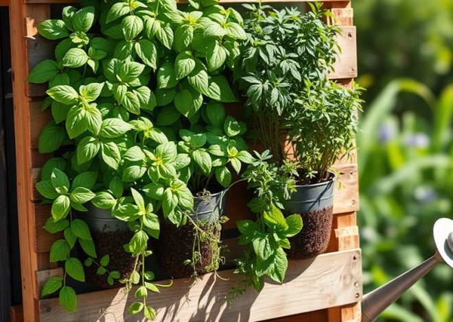 How I Built a Vertical Herb Wall for Under $20