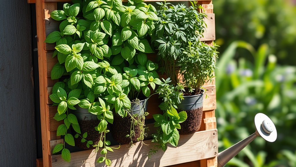 How I Built a Vertical Herb Wall for Under $20