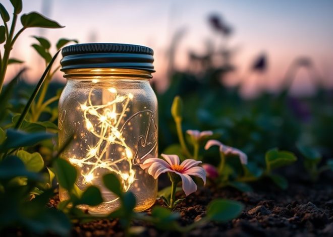 How I Made Solar Mason Jar Lights for the Garden