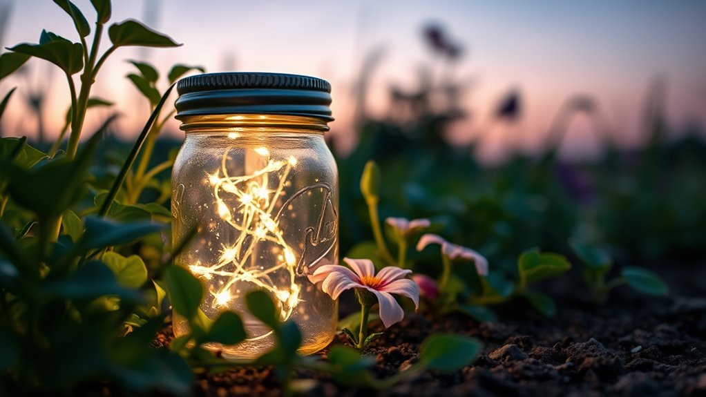 How I Made Solar Mason Jar Lights for the Garden