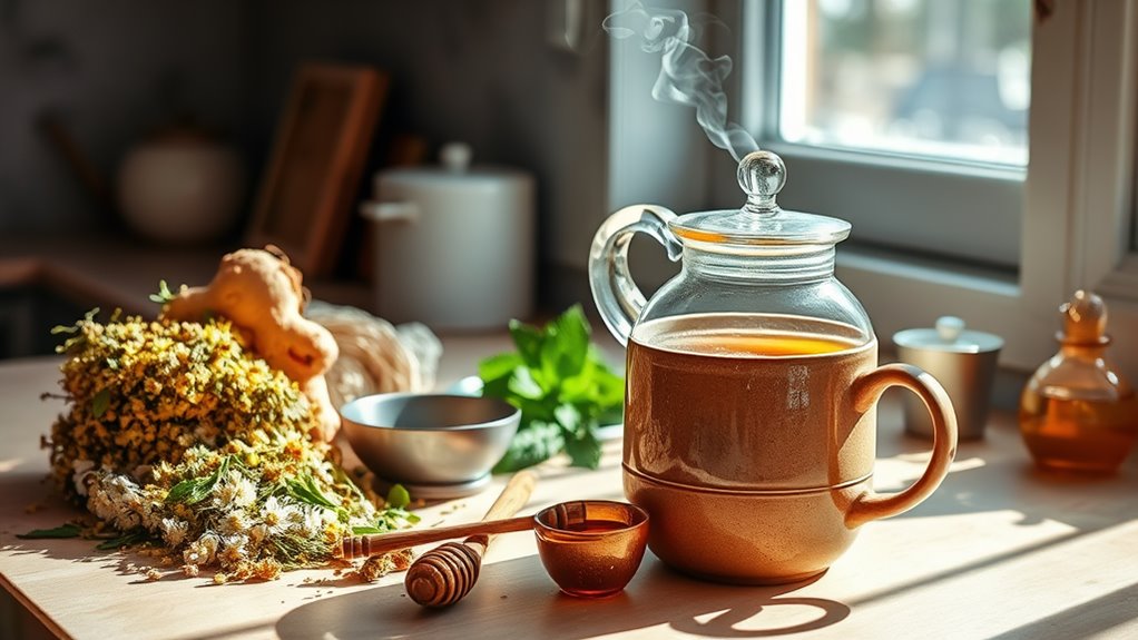 Make Your Own Herbal Tea Blend for Cramps and Bloating