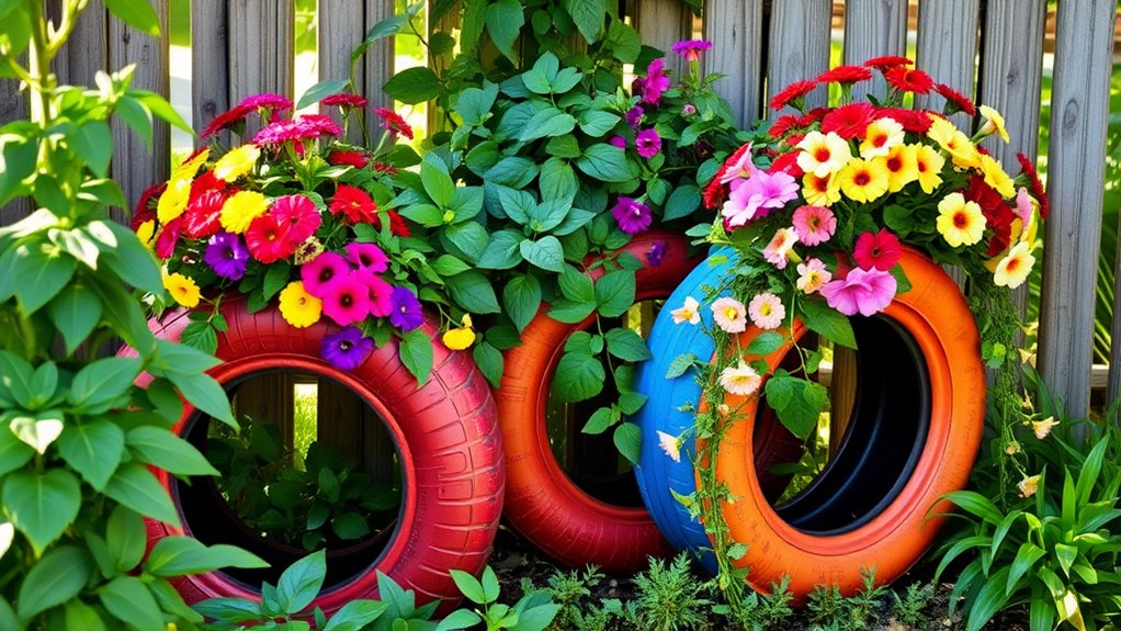 Turn Old Tires Into Planters-Here’s How